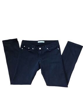 FLYING monkey black jeans medium rise waist straight stretch denim ladies size 9